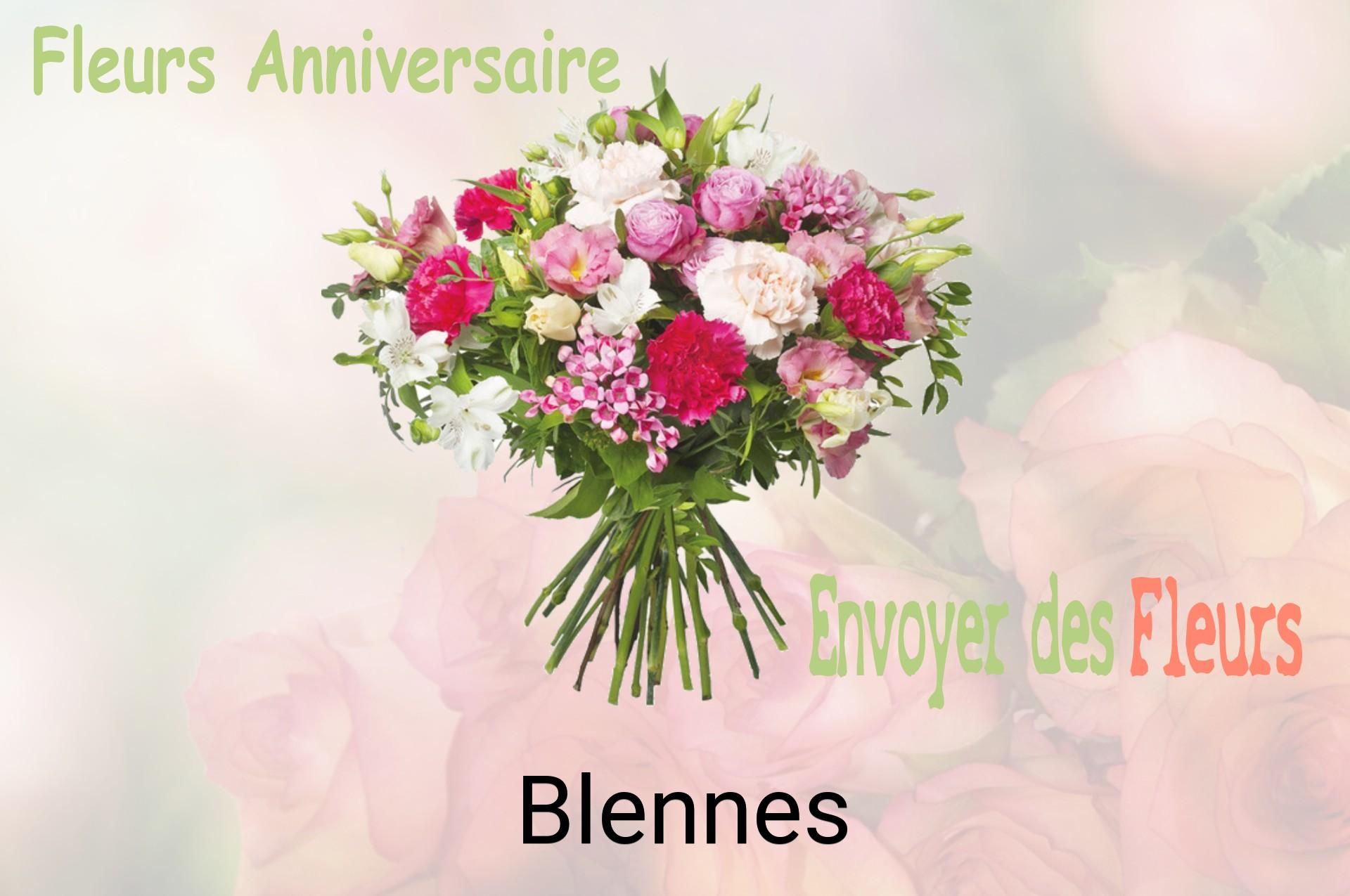 Bouquet de fleurs d’anniversaire livré à Blennes