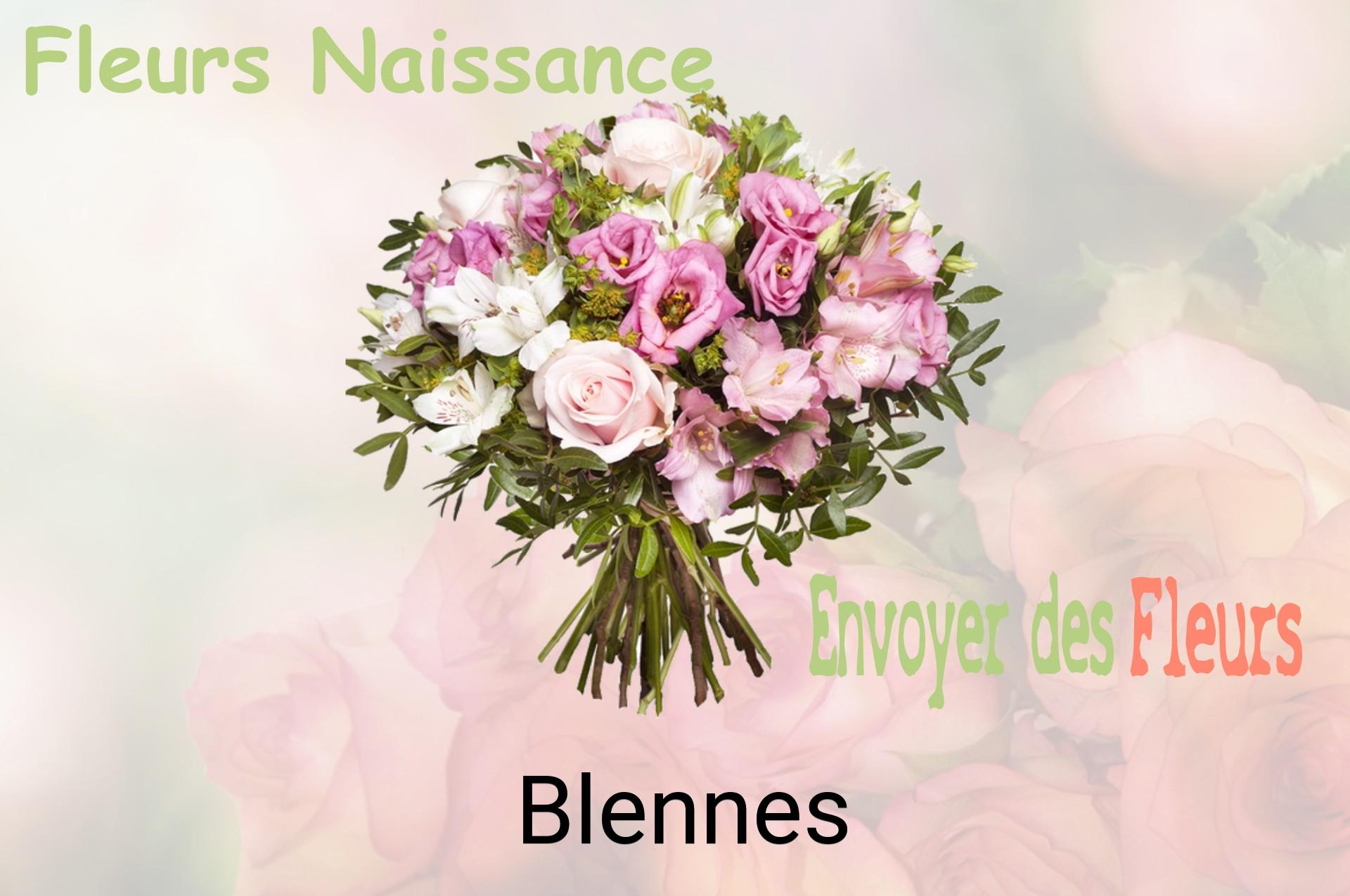 Bouquet de fleurs de naissance livré à Blennes